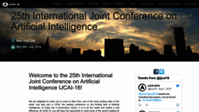 What Ijcai-16.org website looked like in 2023 (This year)