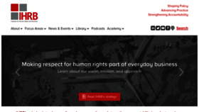 What Ihrb.org website looked like in 2023 (This year)