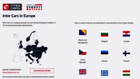 What Intercars.eu website looked like in 2023 (This year)