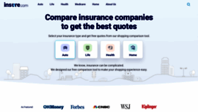 What Insure.com website looked like in 2023 (This year)