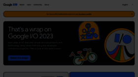 What Io.google website looked like in 2023 (2 years ago)