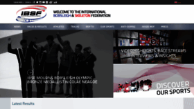 What Ibsf.org website looked like in 2023 (This year)