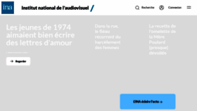What Ina.fr website looked like in 2023 (This year)