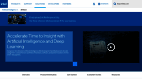 What Intel.ai website looked like in 2023 (This year)