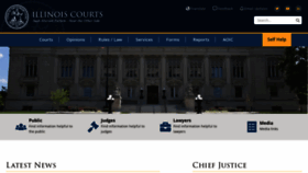 What Illinoiscourts.gov website looked like in 2023 (This year)