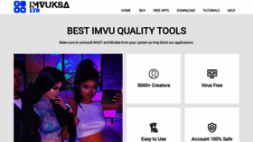 What Imvuksa.com website looked like in 2023 (This year)