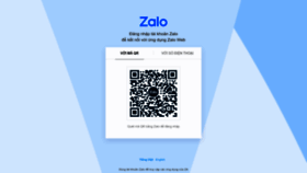What Id.zalo.me website looked like in 2023 (This year)