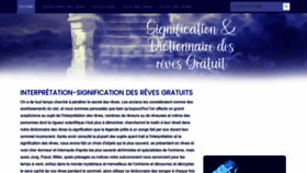What Interpretation-reve.fr website looked like in 2023 (This year)
