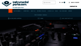 What Instrumentalparts.com website looked like in 2023 (This year)