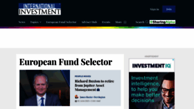 What Investmenteurope.net website looked like in 2023 (This year)