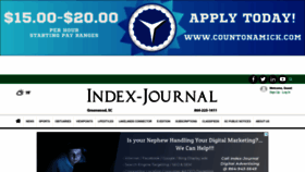 What Indexjournal.com website looked like in 2023 (This year)