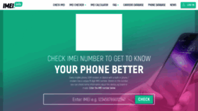 What Imei.info website looked like in 2023 (This year)