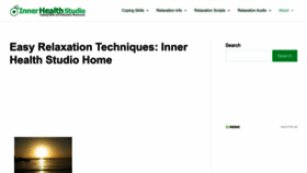 What Innerhealthstudio.com website looked like in 2023 (This year)