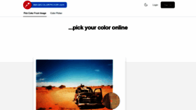 What Imagecolorpicker.com website looked like in 2023 (This year)