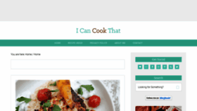 What Icancookthat.org website looked like in 2023 (This year)