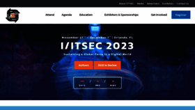 What Iitsec.org website looked like in 2023 (This year)