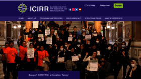 What Icirr.org website looked like in 2023 (This year)
