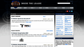What Insidetheleague.com website looked like in 2023 (This year)