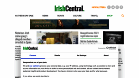 What Irishcentral.com website looked like in 2023 (This year)