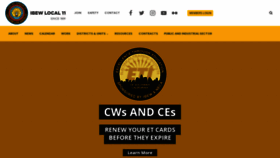 What Ibew11.org website looked like in 2023 (This year)