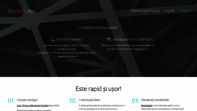 What Isondaje.ro website looked like in 2023 (This year)