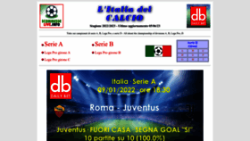 What Italiadelcalcio.it website looked like in 2023 (This year)