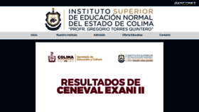 What Isencolima.edu.mx website looked like in 2023 (This year)