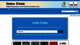 What Indiacode.nic.in website looked like in 2023 (This year)
