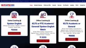 What Ieltsnpte.com website looked like in 2023 (This year)