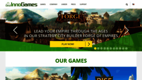 What Innogames.de website looked like in 2023 (This year)