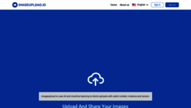 What Imageupload.io website looked like in 2023 (This year)