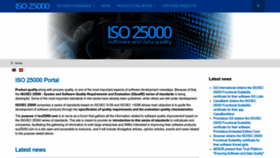 What Iso25000.com website looked like in 2023 (This year)