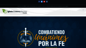 What Iglesiacristianabautista.com website looked like in 2023 (This year)