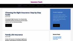 What Insuranceteach.com website looked like in 2023 (This year)