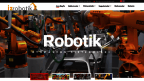 What Izrobotik.com website looked like in 2023 (This year)