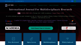 What Ijfmr.com website looked like in 2023 (This year)