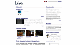 What Inside.pl website looked like in 2023 (1 year ago)
