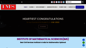 What Ims4maths.com website looked like in 2023 (This year)