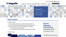 What Integrafin.co.uk website looked like in 2023 (This year)