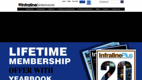 What Infraline.com website looked like in 2023 (This year)