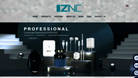 What Iznctech.com website looked like in 2023 (This year)