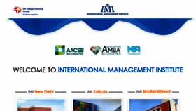 What Imi.edu website looked like in 2023 (This year)