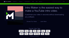 What Intromaker.com website looked like in 2023 (This year)