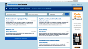 What Individualnedoucovanie.sk website looked like in 2023 (This year)