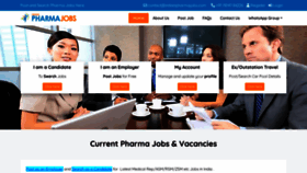 What Indianpharmajobs.com website looked like in 2023 (This year)
