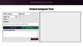What Instaembedcode.com website looked like in 2023 (1 year ago)