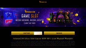 What Istana138.com website looked like in 2023 (This year)