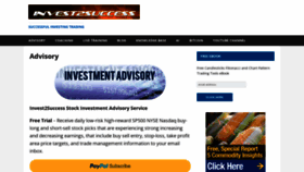 What Invest2success.com website looked like in 2023 (This year)