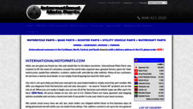 What Internationalmotoparts.com website looked like in 2023 (This year)