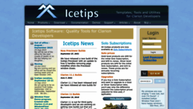 What Icetips.com website looked like in 2023 (This year)